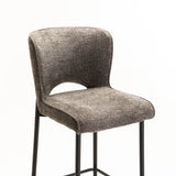 PAVIA FABRIC BARSTOOL - GREY