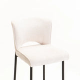 PAVIA FABRIC KITCHEN STOOL - CREAM