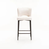 PAVIA FABRIC KITCHEN STOOL - CREAM