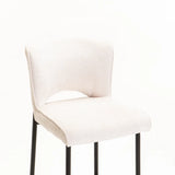 PAVIA FABRIC KITCHEN STOOL - CREAM