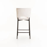 PAVIA FABRIC KITCHEN STOOL - CREAM