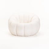 PEARL FLEECE FABRIC CHAIR - CREAM