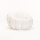 PEARL FLEECE FABRIC CHAIR - CREAM