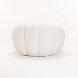 PEARL FLEECE FABRIC CHAIR - CREAM