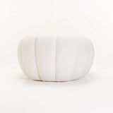 PEARL FLEECE FABRIC CHAIR - CREAM