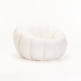 PEARL FLEECE FABRIC CHAIR - CREAM