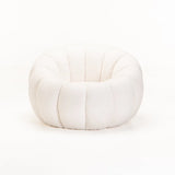 PEARL FLEECE FABRIC CHAIR - CREAM