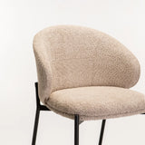 PHOEBE FABRIC BARSTOOL - STONE
