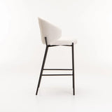 PHOEBE FABRIC BARSTOOL - CREAM