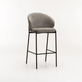 PHOEBE FABRIC BARSTOOL - GREY