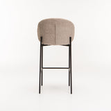 PHOEBE FABRIC BARSTOOL - STONE