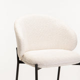 PHOEBE FABRIC BARSTOOL - CREAM