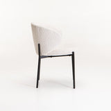 PHOEBE FABRIC DINING CHAIR - CREAM