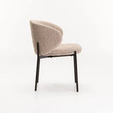 PHOEBE FABRIC DINING CHAIR - STONE