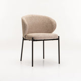 PHOEBE FABRIC DINING CHAIR - STONE