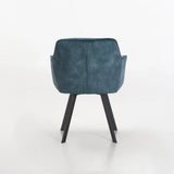 PIA DELUXE VELVET DINING CHAIR - TEAL