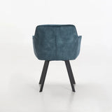 PIA DELUXE VELVET DINING CHAIR - TEAL