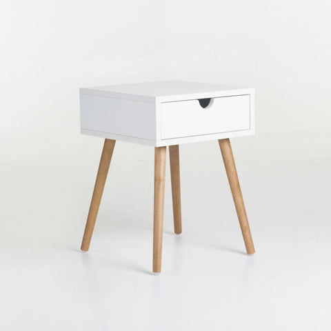 PISA 1 DRAWER PEDESTAL - OAK/WHITE