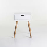 PISA 1 DRAWER PEDESTAL - OAK/WHITE