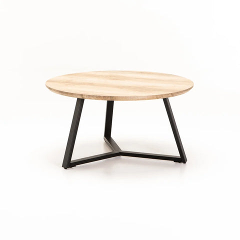 POPPY 80cm ROUND COFFEE TABLE - OAK