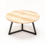 POPPY 80cm ROUND COFFEE TABLE - OAK