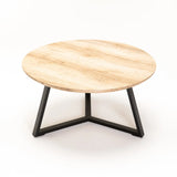 POPPY 80cm ROUND COFFEE TABLE - OAK