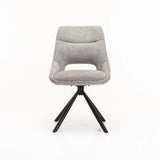 PRATO FABRIC DINING CHAIR W/SWIVEL - LIGHT GREY