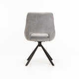 PRATO FABRIC DINING CHAIR W/SWIVEL - LIGHT GREY