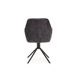 QUINN DELUXE VELVET DINING CHAIR - GREY