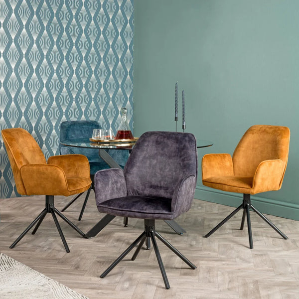 Decofurn | Quinn Deluxe Velvet Dining Chair | R1199 Save – Decofurn ...