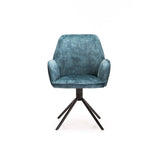 QUINN DELUXE VELVET DINING CHAIR - TEAL