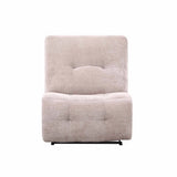 RAF FABRIC ARMLESS POWER RECLINER - OATMEAL
