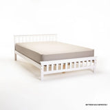 REMI DOUBLE BED - WHITE