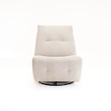 RENZO FABRIC ARMLESS RECLINER W/SWIVEL - LIGHT GREY