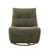 RENZO FABRIC ARMLESS RECLINER W/SWIVEL - GREEN
