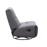 RENZO FABRIC ARMLESS RECLINER W/SWIVEL - DARK GREY