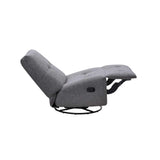 RENZO FABRIC ARMLESS RECLINER W/SWIVEL - DARK GREY