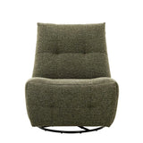 RENZO FABRIC ARMLESS RECLINER W/SWIVEL - GREEN