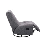 RENZO FABRIC ARMLESS RECLINER W/SWIVEL - DARK GREY