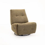 RENZO FABRIC ARMLESS RECLINER W/SWIVEL - GREEN