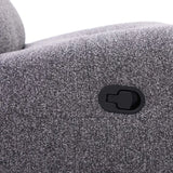 RENZO FABRIC ARMLESS RECLINER W/SWIVEL - DARK GREY