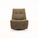 RENZO FABRIC ARMLESS RECLINER W/SWIVEL - GREEN
