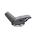 RENZO FABRIC ARMLESS RECLINER W/SWIVEL - DARK GREY