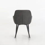 ROCCO FABRIC DINING CHAIR - GREY