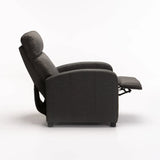 RON FABRIC ARMCHAIR RECLINER - DARK GREY