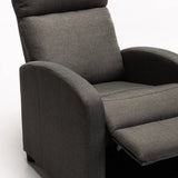 RON FABRIC ARMCHAIR RECLINER - DARK GREY