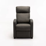 RON FABRIC ARMCHAIR RECLINER - DARK GREY