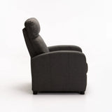 RON FABRIC ARMCHAIR RECLINER - DARK GREY