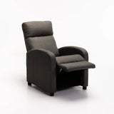 RON FABRIC ARMCHAIR RECLINER - DARK GREY