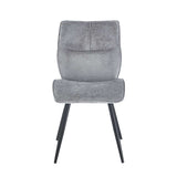 ROSA FABRIC DINING CHAIR - LIGHT GREY